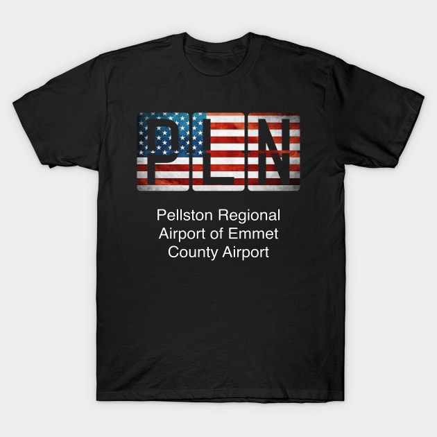 PLN Pellston Regional Airport of Emmet County Airport T-Shirt by Storeology